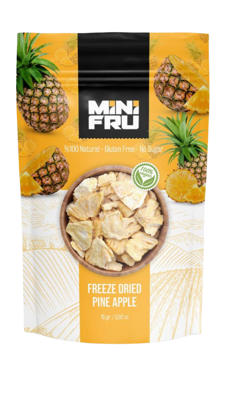 MiniFRU freeze dried pineapple paket